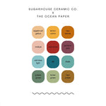 LIMITED EDITION OCEAN PAPER X SUGARHOUSE PAINT PALETTE WITH HANDMADE WATERCOLORS